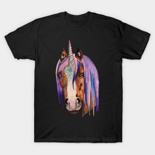 Magic watercolor unicorn horse T-Shirt